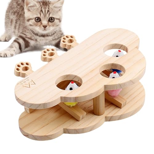 Générique Cat Cat Interactive Mole Slap Toy – Cat Scratcher Mole Slap Toy, Pet Cat Word Mole Slap Scrather Board Toot Wooden, Katzen Innen Übungspads für Kinder und Générique Cat Cat Interactive Mole Slap Toy – Cat Scratcher Mole Slap Toy, Pet Cat Word Mole Slap Scrather Board Toot Wooden, Katzen Innen Übungspads für Kinder und von Générique