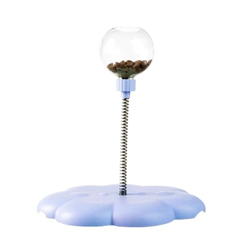 Générique Cat Food Leak Ball, Abnehmbares Leaking-Spielzeug mit Federrot, lustiges Food Leak-Bälle, Haustiertreat für drinnen und draußen, Größe ca. 23 x 26 cm, Material PP und Edelstahl Générique Cat Food Leak Ball, Abnehmbares Leaking-Spielzeug mit Federrot, lustiges Food Leak-Bälle, Haustiertreat für drinnen und draußen, Größe ca. 23 x 26 cm, Material PP und Edelstahl von Générique