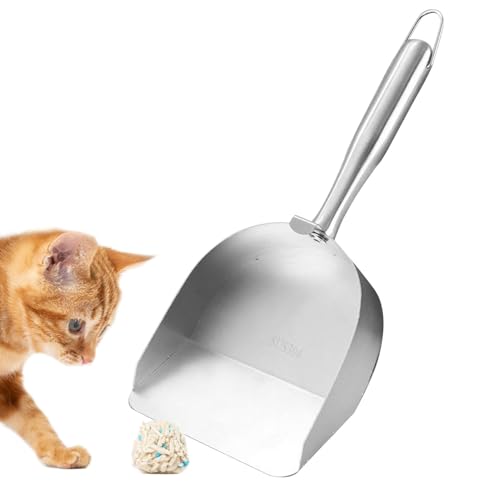 Générique Cat Litter Scoop, Edelstahl, Scooper für Box, ergonomischer Griff mit Hollow Design, Kitten Waste Sifter, Pet Cleaning Tool für effiziente Litterpflege Générique Cat Litter Scoop, Edelstahl, Scooper für Box, ergonomischer Griff mit Hollow Design, Kitten Waste Sifter, Pet Cleaning Tool für effiziente Litterpflege von Générique