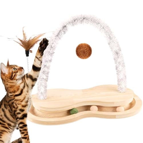 Générique Cat Scratcher Toy, Arch Cat Scratcher Wooden, Rotating Cat Scratching Board, Pet Engagement Toy, Ball Track Cat Toy, Indoor Cat Scratch Board, Wooden Cat Scratching Post, Générique Cat Scratcher Toy, Arch Cat Scratcher Wooden, Rotating Cat Scratching Board, Pet Engagement Toy, Ball Track Cat Toy, Indoor Cat Scratch Board, Wooden Cat Scratching Post, von Générique