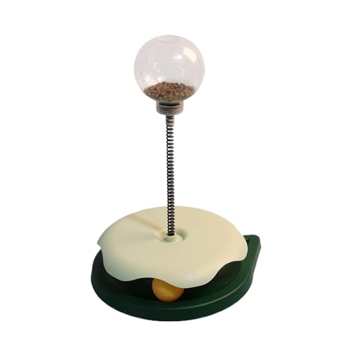 Générique Cat Treat Dispenser Toy, Puzzle Feeder Cat, Rotating Treat Figur, Turning Design Feature, Indoor Activity for Kitten Playtime and Weight Control, 8,78 x 12,6 Zoll von Générique