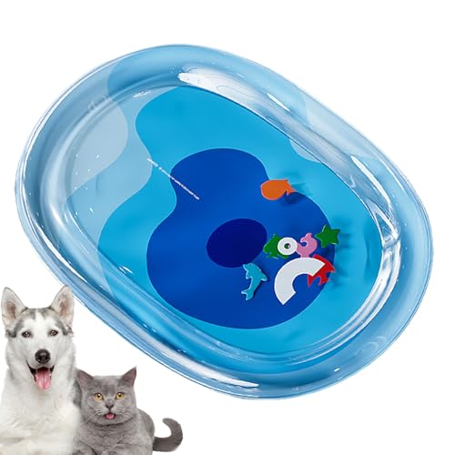 Générique Cat Water Matte, Dog Cooling Pad, Sturdy Design, tragbares Wasserspielzeug, sensorisches Spiel mit Fisch, für drinnen und draußen, Kätzchen, Bett, 59 x 40 cm Générique Cat Water Matte, Dog Cooling Pad, Sturdy Design, tragbares Wasserspielzeug, sensorisches Spiel mit Fisch, für drinnen und draußen, Kätzchen, Bett, 59 x 40 cm von Générique