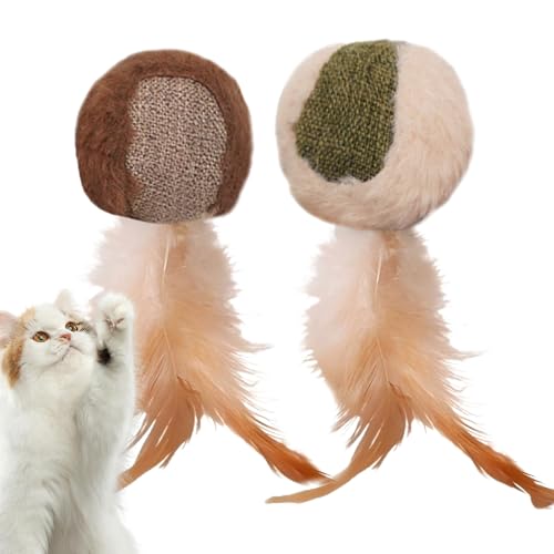 Générique Catnip Toys for Cats, Cat Chew Toy Feather Catnip Balls, Cotton Material, Interactive Pet Supplies, Owl Doll Ball for Oral Health Teeth, Enrichment Play, 3 in, mehrfarbig, 4 Pack Générique Catnip Toys for Cats, Cat Chew Toy Feather Catnip Balls, Cotton Material, Interactive Pet Supplies, Owl Doll Ball for Oral Health Teeth, Enrichment Play, 3 in, mehrfarbig, 4 Pack von Générique