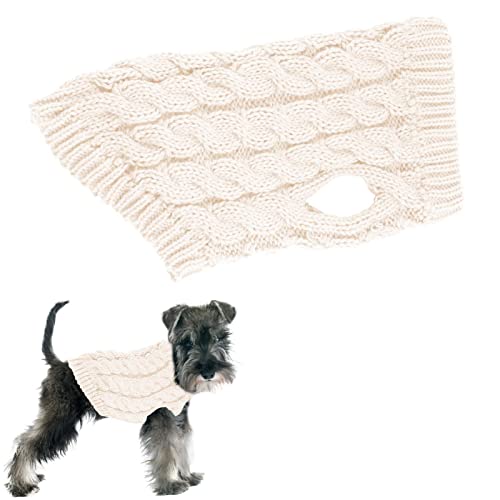 Strickkleidung für Hunde – Rollkragenpullover für kleine Hunde – Hunde Pullover Strickwaren Patchwork Hund Winter Pullover für Haustier Katze Pullover Weste für Herbst Winter Générique von Générique