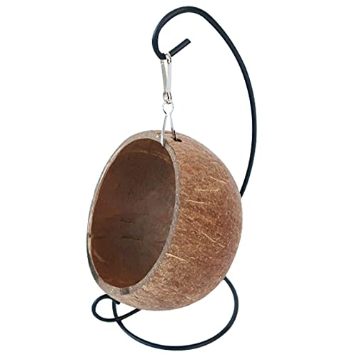 Générique Hamsterhaus Bird Nusshaus – Vogelhaus aus Kokosnuss – natürliche Hängematte für Hamsterverstecke – Aufhängung in Kokosnussschale mit Kissen (Hanging Nests) von Générique