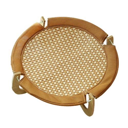 Générique Haustierbett, Schlafmatte, Rattan, atmungsaktiv, kühlend, kratzfest, abnehmbar, Katzenbett mit Holzbasis, für Katzen, Puppies und Kitten, 45 x 15 cm Générique Haustierbett, Schlafmatte, Rattan, atmungsaktiv, kühlend, kratzfest, abnehmbar, Katzenbett mit Holzbasis, für Katzen, Puppies und Kitten, 45 x 15 cm von Générique