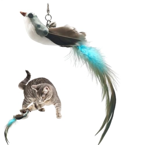 Générique Interaktives Vogel-Katzenspielzeug für drinnen und draußen, realistisches Vogelspielzeug mit Bells, Spielzeug für Kitten, perfektes Simulationsspielzeug für den Innenbereich, Spielzeit für Générique Interaktives Vogel-Katzenspielzeug für drinnen und draußen, realistisches Vogelspielzeug mit Bells, Spielzeug für Kitten, perfektes Simulationsspielzeug für den Innenbereich, Spielzeit für von Générique