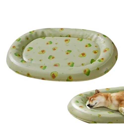Générique Kühlmatte für Haustiere, Spielmatratze für das coole Katzenbett, temperaturempfindliches Gel, Matratze aus PVC-Verbundstoff, 80 x 60 cm/63,5 x 50 cm (Grün, L) von Générique