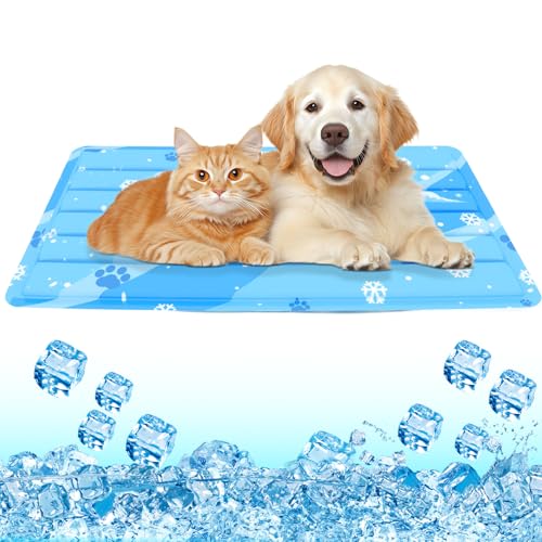 Kühlmatte Hund, Kuhlmatte für Hund und Katze mit Ungiftiges Gel, Selbstkühlende Kissen, Tierkühlmatte von Générique