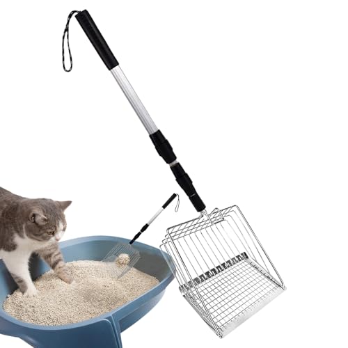 Générique Langer Griff, Katzenkörper, Sifting-Tool mit verstellbarer Länge und abnehmbarer Konstruktion für Multicat Familien, oder Chicken Coop, 1 Stück Générique Langer Griff, Katzenkörper, Sifting-Tool mit verstellbarer Länge und abnehmbarer Konstruktion für Multicat Familien, oder Chicken Coop, 1 Stück von Générique