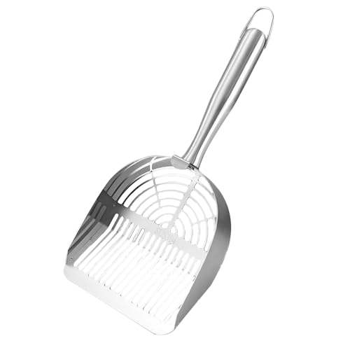 Générique Metal Litter Scoop, Heavy-Duty Cat Litter Scooper, Easy Clean Cat Shovel with Ergonomic Handle, Hollow Sand Sifter for Efficient Waste Removal 32,5 x 13,5 x 4 cm Générique Metal Litter Scoop, Heavy-Duty Cat Litter Scooper, Easy Clean Cat Shovel with Ergonomic Handle, Hollow Sand Sifter for Efficient Waste Removal 32,5 x 13,5 x 4 cm von Générique