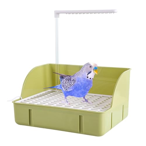 Générique Pet Bird Käfig – Board Board Box Spielzeug, automatische Birds Bath Dusche | Vogel-Duschwanne von Générique