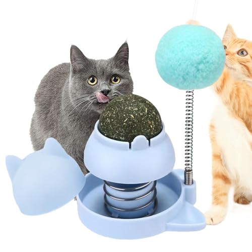 Générique Rotierende Katzenkugel – Leckspielzeug, Federball mit Katzenblasen | Gesunde essbare Leckerei, fördert die Mundhygiene, lustiges und interaktives Spielzeug für Katzen Générique Rotierende Katzenkugel – Leckspielzeug, Federball mit Katzenblasen | Gesunde essbare Leckerei, fördert die Mundhygiene, lustiges und interaktives Spielzeug für Katzen von Générique