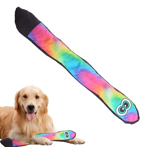 Générique Schlangen-Hundespielzeug | Quietschendes Welpenspielzeug aus Plüsch | Schlange Spielzeug Blau Rainbow Squeaky, Long Dog Toys für große und kleine Rassen Générique Schlangen-Hundespielzeug | Quietschendes Welpenspielzeug aus Plüsch | Schlange Spielzeug Blau Rainbow Squeaky, Long Dog Toys für große und kleine Rassen von Générique