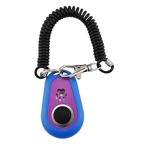 Générique Trainingsklicker für Hunde – Trainingsklicker für Hunde – Doppelfarbiger Puppy Trainer – Design in ovaler Form für kleine mittelgroße Hunde – ABS + Edelstahl von Générique