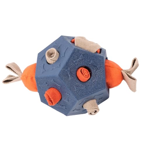 Générique Treat Dispensing Dog Toys, Dog Chew Toy Treats Dispenser, Bereicherung Ball mit Quietschen, Teeth Cleaning and Relaxing Plaything for small, Large Dogs, Engaging Activities, All Breeds Générique Treat Dispensing Dog Toys, Dog Chew Toy Treats Dispenser, Bereicherung Ball mit Quietschen, Teeth Cleaning and Relaxing Plaything for small, Large Dogs, Engaging Activities, All Breeds von Générique