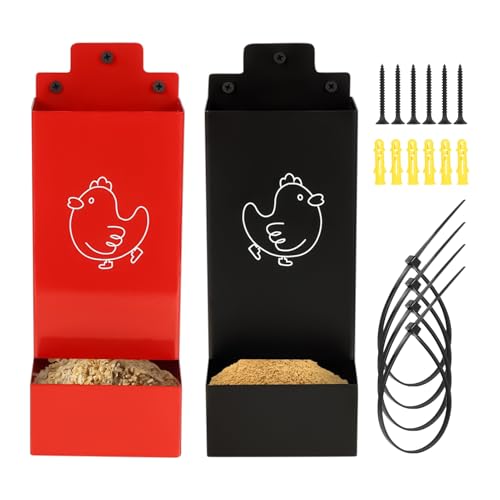 Grit Feeder-Set, Nährstoffspender, 2-teilig mit langlebigem Build und einfachem Zugriff, Pultry Supply für Farm, Indoor, Outdoor, Backyard, Coop-Zubehör Grit Feeder-Set, Nährstoffspender, 2-teilig mit langlebigem Build und einfachem Zugriff, Pultry Supply für Farm, Indoor, Outdoor, Backyard, Coop-Zubehör von Générique