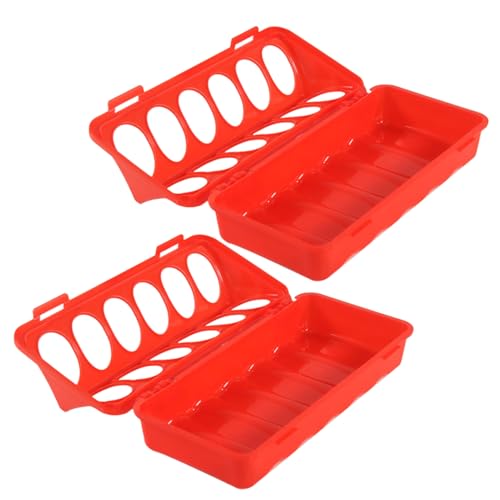 Hähnchenhohlmacher – Fräsen ohne Abfall, Futtertabletts | leicht zu befüllender Behälter für Haustiere von der Taubenfarm, Entchenpapageien, von Générique