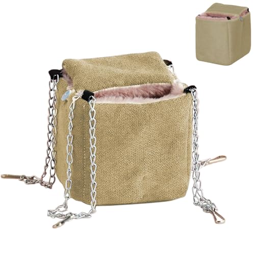 Hängematte für Kleintiere, Sugar Glider Hängematte | Frettchenbett, Hamsterhängematte, Eichhörnchennest - warme Hamsterschaukel, Chinchilla Bett, Chinchilla Hamster, Sugar Glider Bett für Hamster, Ec von Générique