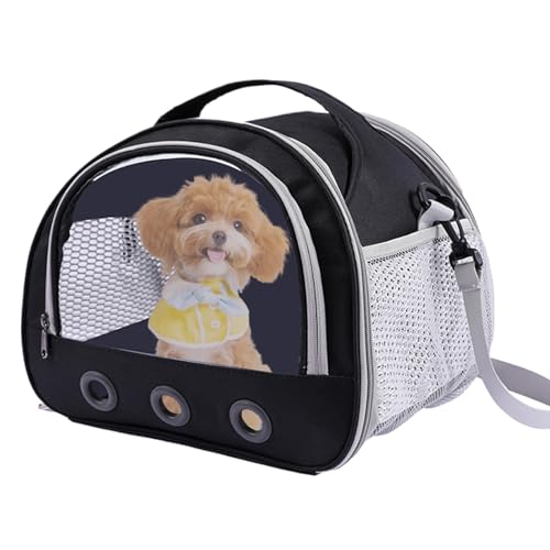 Hamster Carrier, tragbar Small Animal Travel Bag, Multifunctional Guinea Pig & Bunny Hand Bag, Breathable Design with Transparent Window for Outdoor Comfort von Générique