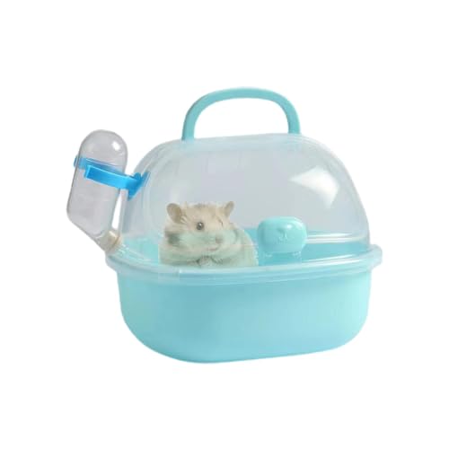 Hamster-Transportkäfig, Reisekäfig für Hamster | Hamster-Tragetasche, tragbare Hamster-Reisetasche, atmungsaktive Außenbox für Hamster mit PE-Trinkflasche von Générique