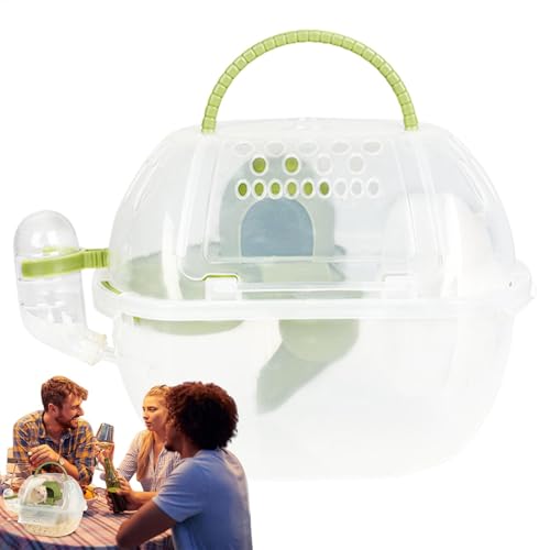✅Hamster Travel Carrier, Portable Guinea Pig Carrier, Small Pet Carry Case, Breathable Mesh Design, Lightweight and for Syrian and Dwarf Hamster, 11.42 x 7.87 x 7.09 inches von Générique