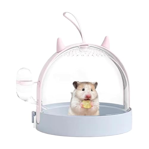 Hamsterkäfig, Tiertransportbehälter mit 180-Grad-Seiten-Revolving-Tür, Hamsterkäfig für Gerbil, Hedgehog, Mice, Erhöhter Airflow Zirkulation 7,17 x 7,17 x 6,22 Zoll von Générique