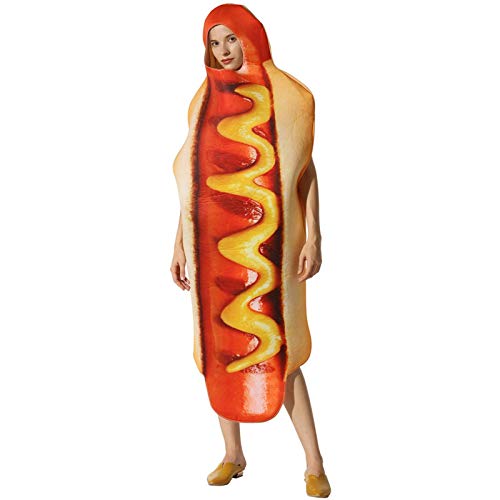 Hot Dog-Kostüm, riesiges Hot Dog-Kostüm, für Erwachsene, Hot Dog-Kostüm, Lebensmittel, Halloween-Party-Kostüm, Cosplay-Zubehör, Ho Hot Dog-Kostüm, riesiges Hot Dog-Kostüm, für Erwachsene, Hot Dog-Kostüm, Lebensmittel, Halloween-Party-Kostüm, Cosplay-Zubehör, Ho von Générique