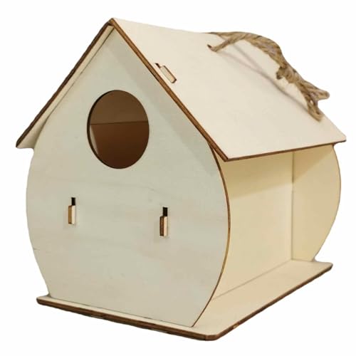 House Bird Vogelhaus aus Holz, Vogelhaus zum Aufhängen im Freien | Kolibri-Vogelnest aus Holz, außergewöhnliche Verarbeitung, Vogelhäuser zum Schlucken, kleines Vogelhaus House Bird Vogelhaus aus Holz, Vogelhaus zum Aufhängen im Freien | Kolibri-Vogelnest aus Holz, außergewöhnliche Verarbeitung, Vogelhäuser zum Schlucken, kleines Vogelhaus von Générique