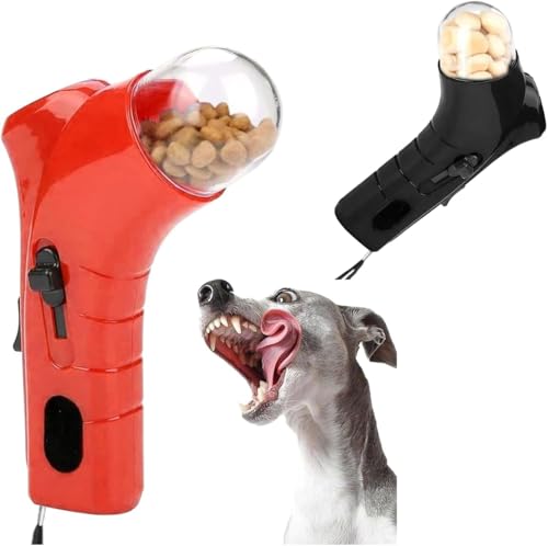 Hundefutter, Leckerli-Werfer für Haustiere, lustig, Auswurf der Pistole, Snackspender für Welpen, interaktiv, Katapult, hält in der Hand, Fütterung und von Générique