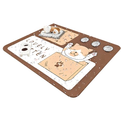 Hundematte für den Innenbereich, wasserdicht, Teppich und Teppich für Hunde und Katzen, saugfähig, rutschfest, für Dressur, Schüsseln, Futter und Wasser Hundematte für den Innenbereich, wasserdicht, Teppich und Teppich für Hunde und Katzen, saugfähig, rutschfest, für Dressur, Schüsseln, Futter und Wasser von Générique
