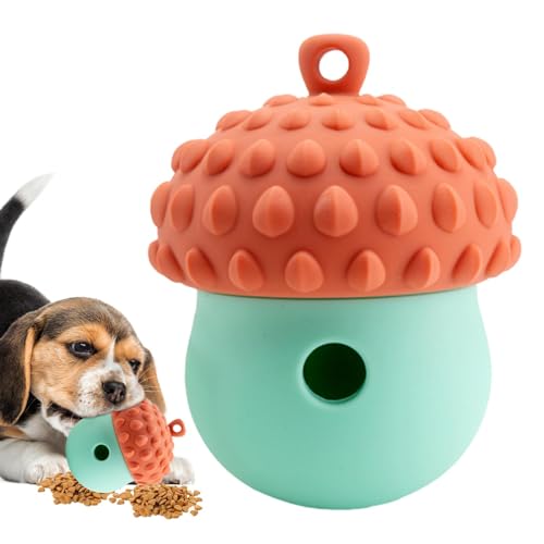 Hundespielzeug, Hundesnack-Spender, interaktiver Silikonball in Eichelform, Kau- und Reinigungsspielzeug, Boredom Buster für Hunde Hundespielzeug, Hundesnack-Spender, interaktiver Silikonball in Eichelform, Kau- und Reinigungsspielzeug, Boredom Buster für Hunde von Générique
