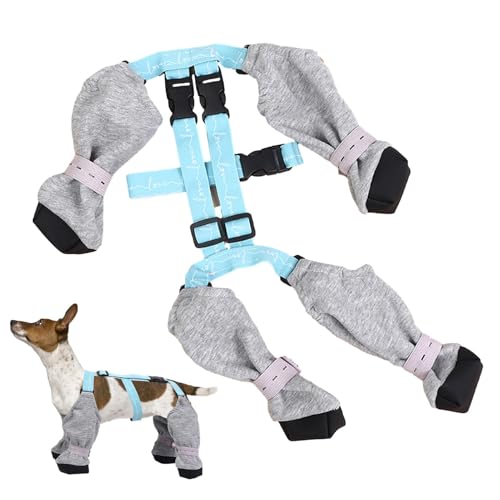 Hundestiefel-Leggings – schmutzabweisende Hundestiefel, Leggings mit Pfote | wasserdichte Schuhe für Hunde, atmungsaktive Hundestiefel, Hundestiefel A von Générique