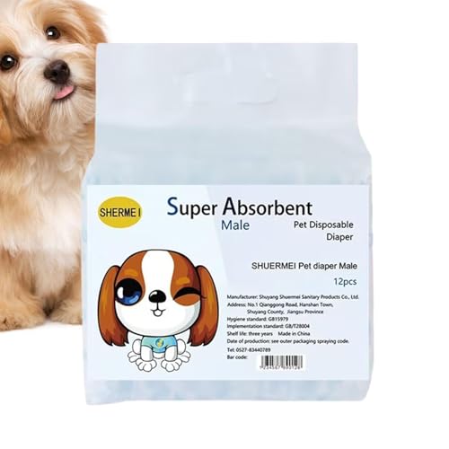 Hundewindeln, waschbare Hundewindeln, Einweg-Hundewindeln, wiederverwendbare Hundewindeln, männliche weibliche Hundewindeln, Haustierzubehör, pinkelnde Windeln für V-Windeln Hundewindeln, waschbare Hundewindeln, Einweg-Hundewindeln, wiederverwendbare Hundewindeln, männliche weibliche Hundewindeln, Haustierzubehör, pinkelnde Windeln für V-Windeln von Générique