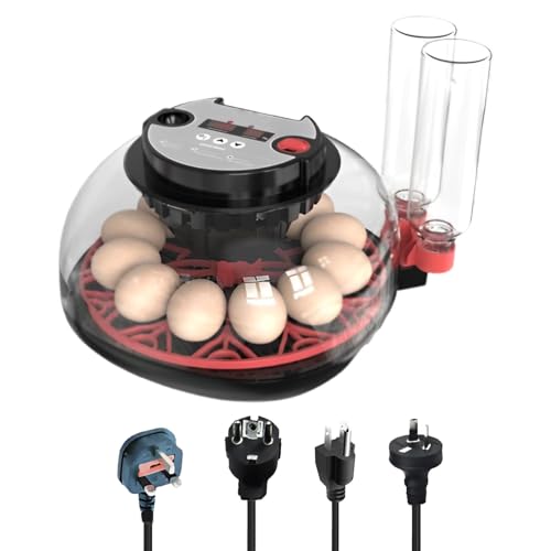 Inkubator für Hühnereier – 12 x automatischer Brutkasten für Bruteier, automatische Temperaturregelung, Anzuchtausrüstung mit transparentem Deckel für Huhn Inkubator für Hühnereier – 12 x automatischer Brutkasten für Bruteier, automatische Temperaturregelung, Anzuchtausrüstung mit transparentem Deckel für Huhn von Générique