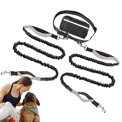 Kabel zum Befestigen des Hundes – Trainingskabel aus reflektierendem Nylon | Robuste Leine mit reflektierenden Streifen für Spaziergänge, Ausflüge, Jagd und Training von Générique