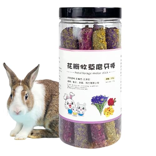 Kaninchenbeißstick, Kaninchen-Kaustäbchen | Natürliche Frettchen-Kau-Sticks | Kleine Tiernahrung und Snacks für das Eichhörnchen Chinchilla Indoor Outdoor, Zähne b von Générique