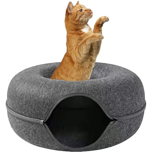 Katzen-Donuttunnel, Katzenbett, Höhle für Kratzfestigkeit, abnehmbare Tunnel, Tunnel für Spielzeug, Höhlen mit F Katzen-Donuttunnel, Katzenbett, Höhle für Kratzfestigkeit, abnehmbare Tunnel, Tunnel für Spielzeug, Höhlen mit F von Générique