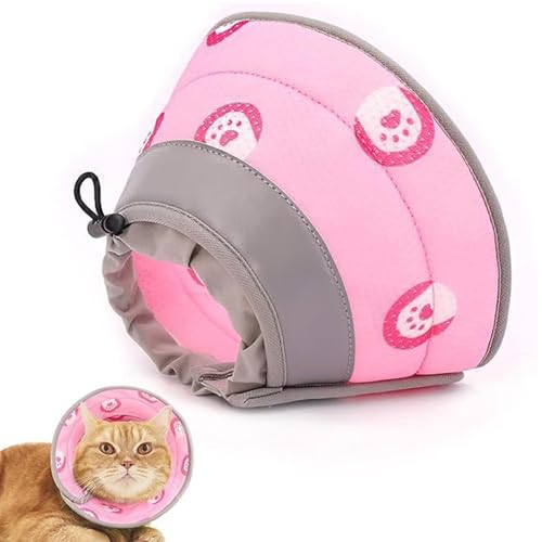Katzen-Kegel-Regenerations-Halsband – konisches Katzenhalsband, Kegelhals für Haustiere | Kätzchen und Welpen mit weichem und atmungsaktivem Halskegel, Wundpflegehalsband für Welpen, von Générique