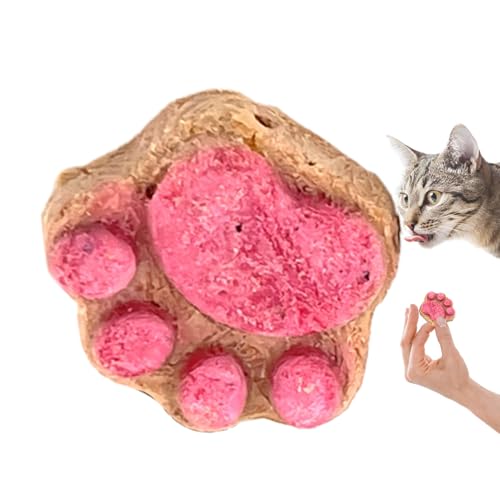 Katzen-Treats für Katzen im Innenbereich – natürliche knusprige Snacks, gesunde Kätzchenstiche | trockene Pfotenkekse mit echtem Geschmack, weiche Zahnstücke für die Forma von Générique