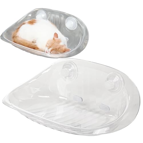 Katzenbett Möbel Wand - Transparente Acryl Katzenhängematte, schwimmende Wandkätzchen Kätzchen | Ruhenest des Saugnapfs für schlafende und kletternde Katzen, Tierregal Katzenbett Möbel Wand - Transparente Acryl Katzenhängematte, schwimmende Wandkätzchen Kätzchen | Ruhenest des Saugnapfs für schlafende und kletternde Katzen, Tierregal von Générique