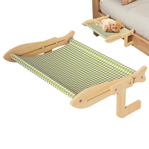 Katzenhängematte für , Breathable Wooden Cat Perch, Indoor Erhöhtes Haustierbett, sicherer Rahmen, weicher Wiederaufbau, Sonnenbad für Balkone, Fensterbank, 43,7 x 43,78 x 7,09 cm Katzenhängematte für , Breathable Wooden Cat Perch, Indoor Erhöhtes Haustierbett, sicherer Rahmen, weicher Wiederaufbau, Sonnenbad für Balkone, Fensterbank, 43,7 x 43,78 x 7,09 cm von Générique