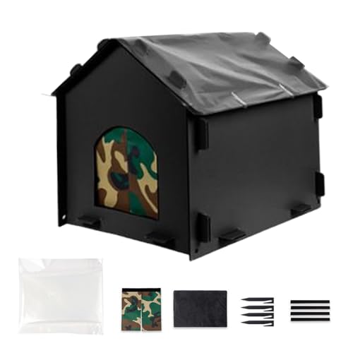 Katzenhaus – Höhle für Tiere, wasserdicht, isoliert, für den Winter, für Katzen, Hunde, Kaninchen, Schlafen, Verstecken, Spielen, Terrasse, Balkon, Camping von Générique
