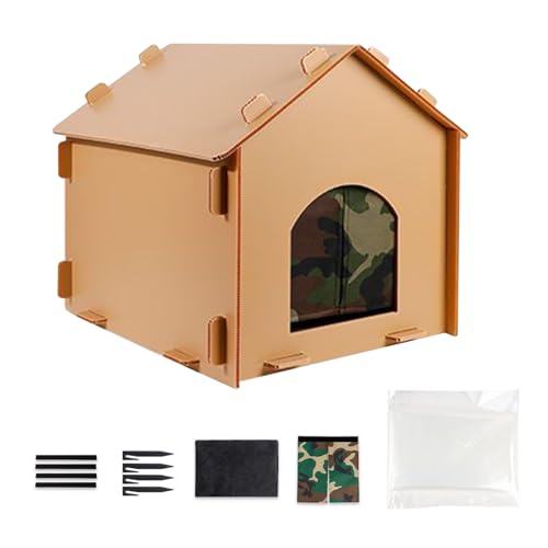 Katzenhaus für den Außenbereich | wasserdichte Hundehütte | abnehmbares Katzenhaus für Innen Außen Balkon Reise Dodo Versteck Sommer Winter von Générique