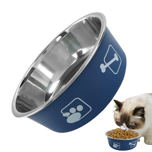 Katzenschüssel aus Edelstahl, dekorative Katzenschüssel aus Edelstahl, rutschfeste Futternäpfe für Haus, Outdoor, Camping, Garten, Terrasse und Transportbox Katzenschüssel aus Edelstahl, dekorative Katzenschüssel aus Edelstahl, rutschfeste Futternäpfe für Haus, Outdoor, Camping, Garten, Terrasse und Transportbox von Générique
