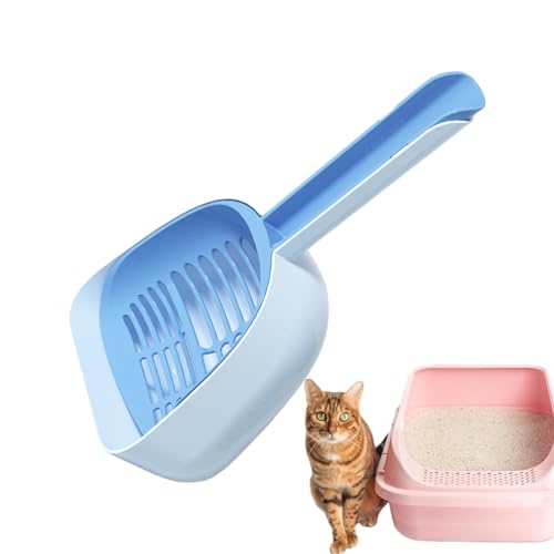Katzenstreu-Scooper – abnehmbarer Katzenstreu-Scoop mit integriertem Ständer | Geräumiger Haustierabfall-Scoop mit ergonomischem Griff für Katzenhaus, Schlafzimmer, Balkon von Générique