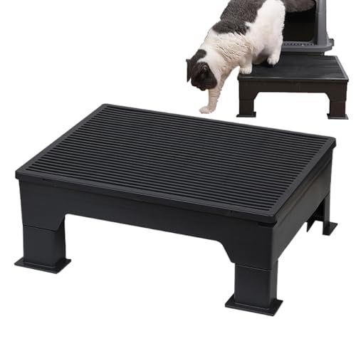 Katzenstreurampe, Katzentoilettenstufe – Treppen-Hocker mit Pedal für Katzentoilette | verstellbare Rampe mit Filtergitter für mehrseitige Haushalte, Kätzchenbildung, Verwendung Katzenstreurampe, Katzentoilettenstufe – Treppen-Hocker mit Pedal für Katzentoilette | verstellbare Rampe mit Filtergitter für mehrseitige Haushalte, Kätzchenbildung, Verwendung von Générique