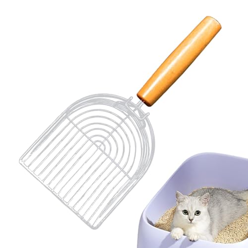 Katzenstreuschaufel, große Schaufel aus Metall, für Katzen, Kotuntersuchung von Katzen mit rutschfestem Holzgriff, Reinigungsschaufel für Katzenstreu, praktisches Zubehör Katzenstreuschaufel, große Schaufel aus Metall, für Katzen, Kotuntersuchung von Katzen mit rutschfestem Holzgriff, Reinigungsschaufel für Katzenstreu, praktisches Zubehör von Générique