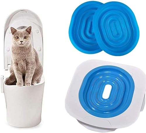 Katzentöpfchen-Trainingsset aus ABS-Kunststoff, hilft Ihrer Katze / Kätzchen, die Toilette zu benutzen, 40 x 40 x 3,5 cm von Générique
