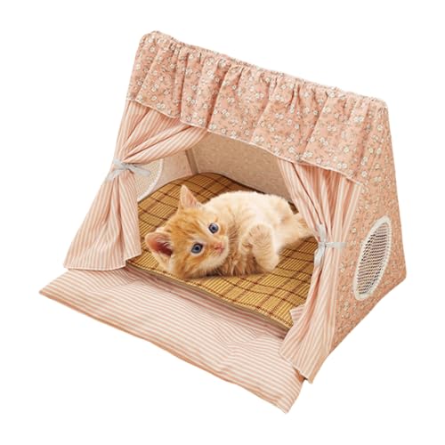 Katzenzelt – Höhlenhaus mit abnehmbarer Kühlmatte | Kuschelnest für Kätzchen, Kaninchen und Kleintiere Katzenzelt – Höhlenhaus mit abnehmbarer Kühlmatte | Kuschelnest für Kätzchen, Kaninchen und Kleintiere von Générique